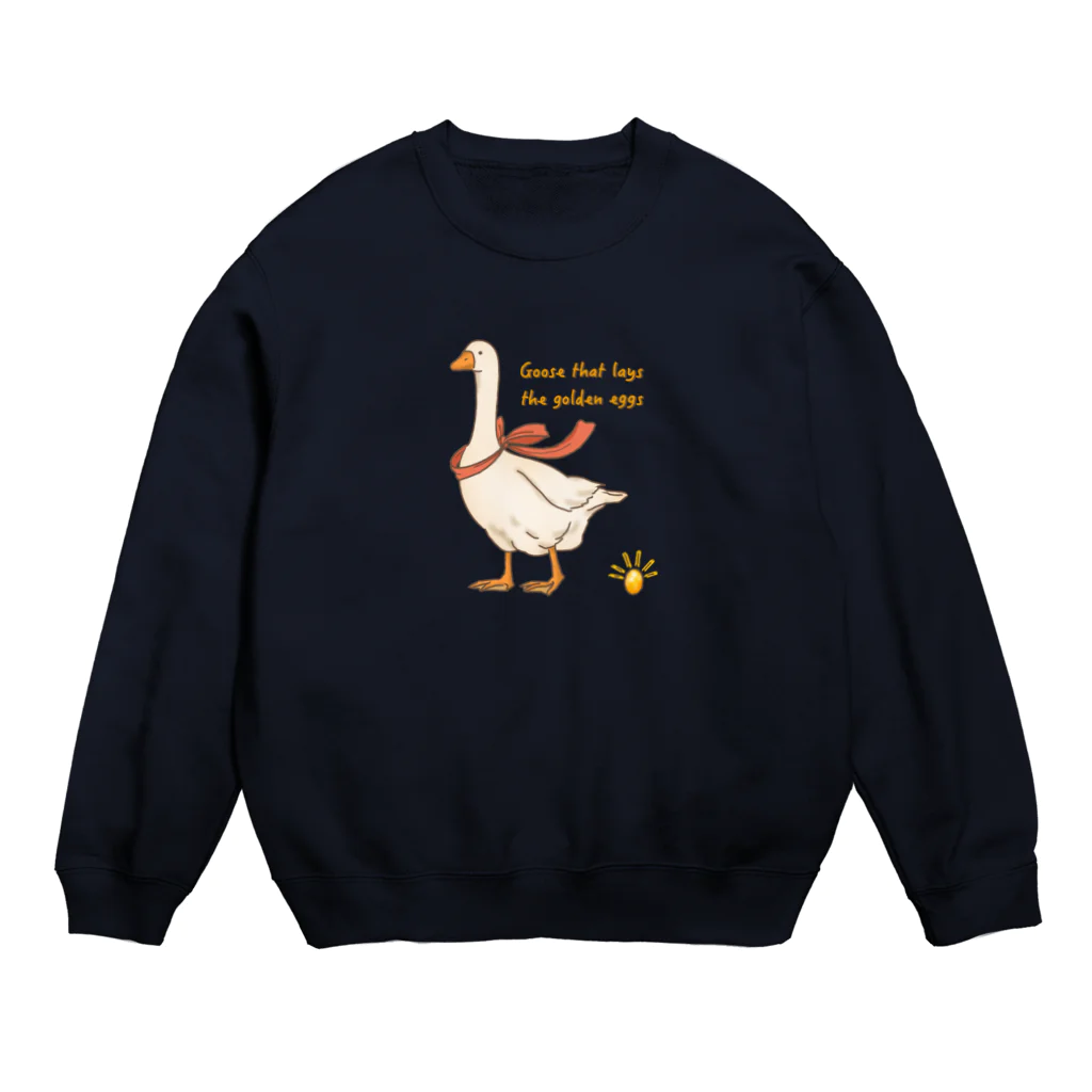 yuccoloの金の卵を産むガチョウ Crew Neck Sweatshirt