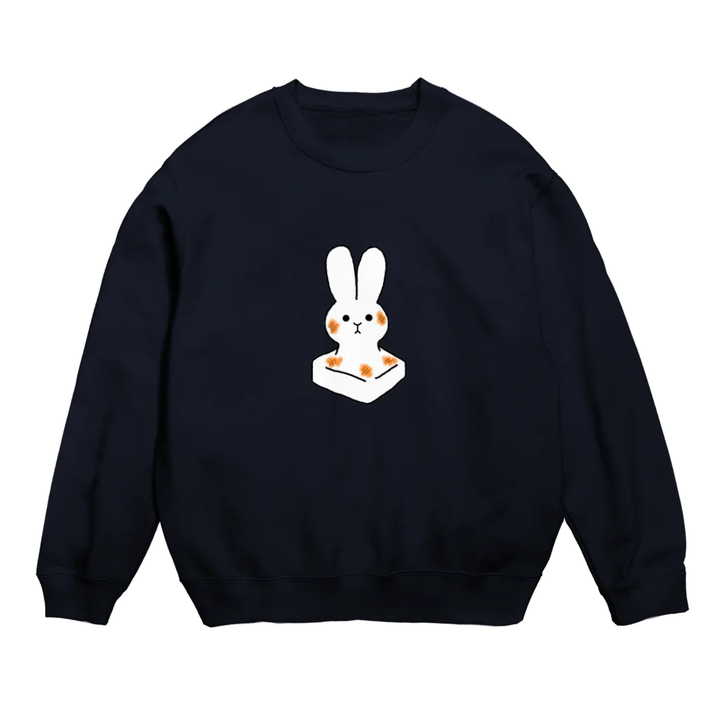 ぽんsの餅うさ Crew Neck Sweatshirt