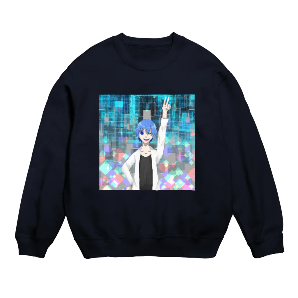 七色実況局の七色のグッズ Crew Neck Sweatshirt