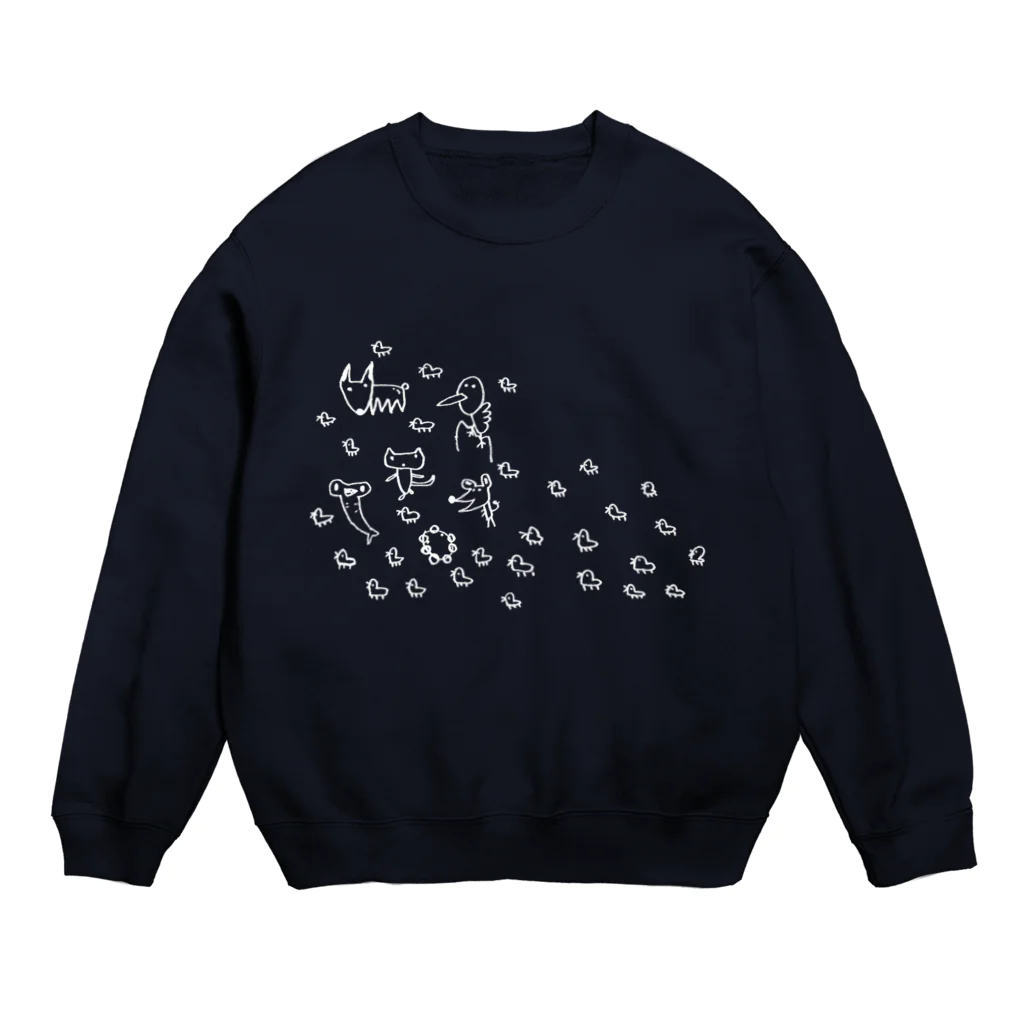 miya(島ぐらしカフェ　chigoohagoo)のしまのいきものたち　2 Crew Neck Sweatshirt