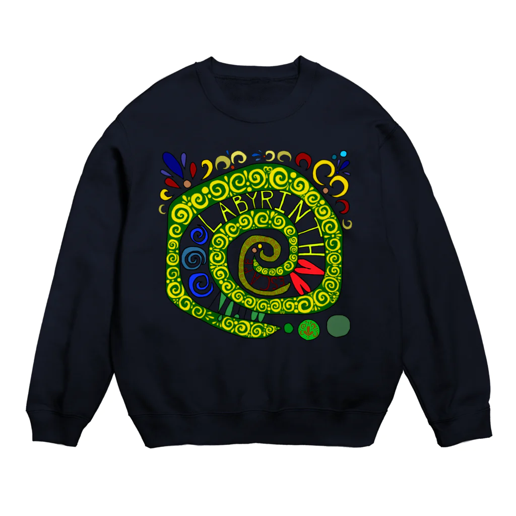 Miyuki_Sakagamiのぐるぐる迷宮 Crew Neck Sweatshirt