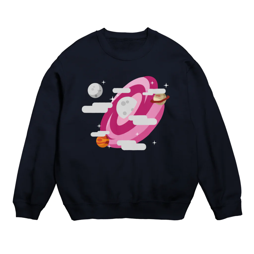 リラックス商会のポップな銀河 Crew Neck Sweatshirt