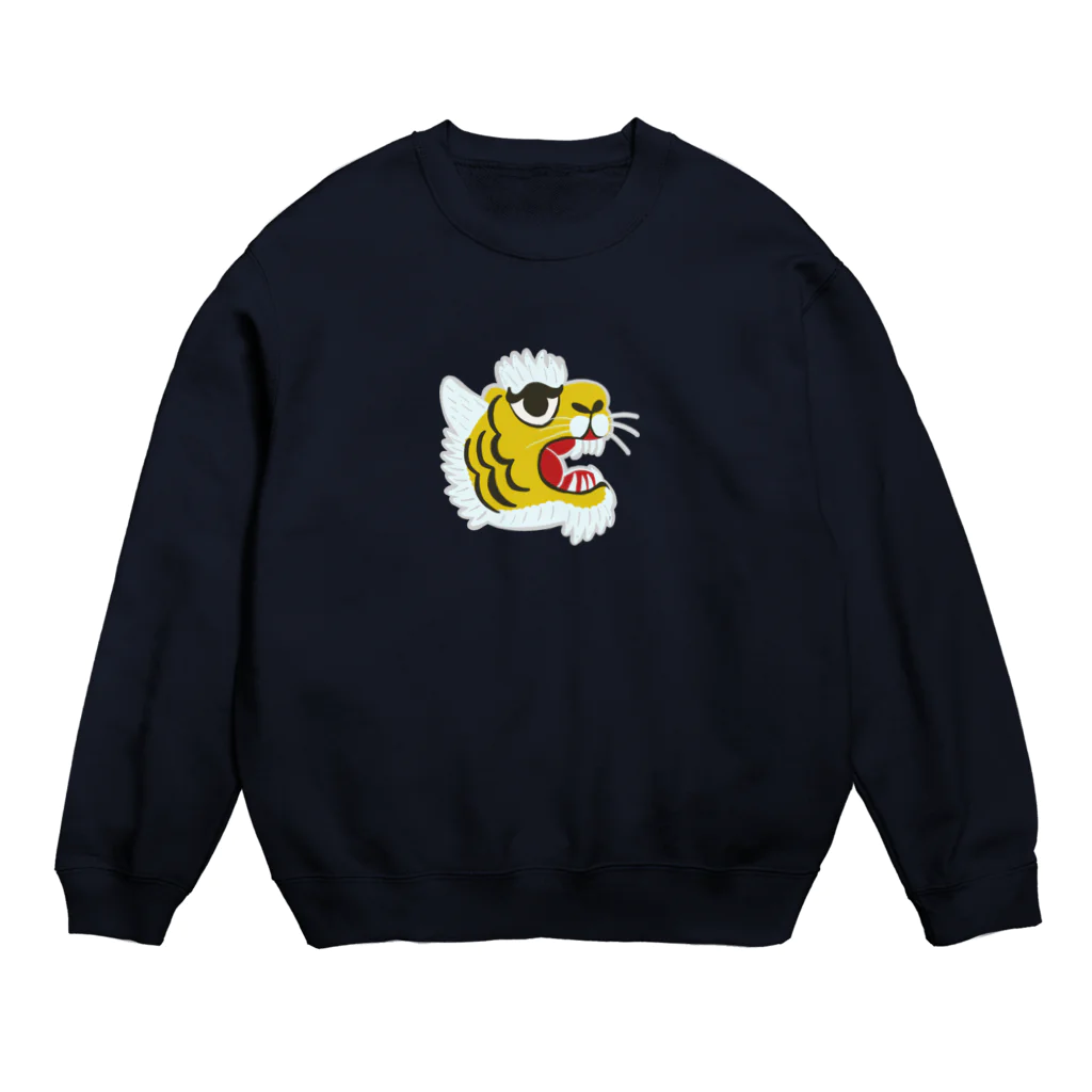 スロータイプ書店 Slowtype Booksのゆるスカタイガー 160-1 Crew Neck Sweatshirt