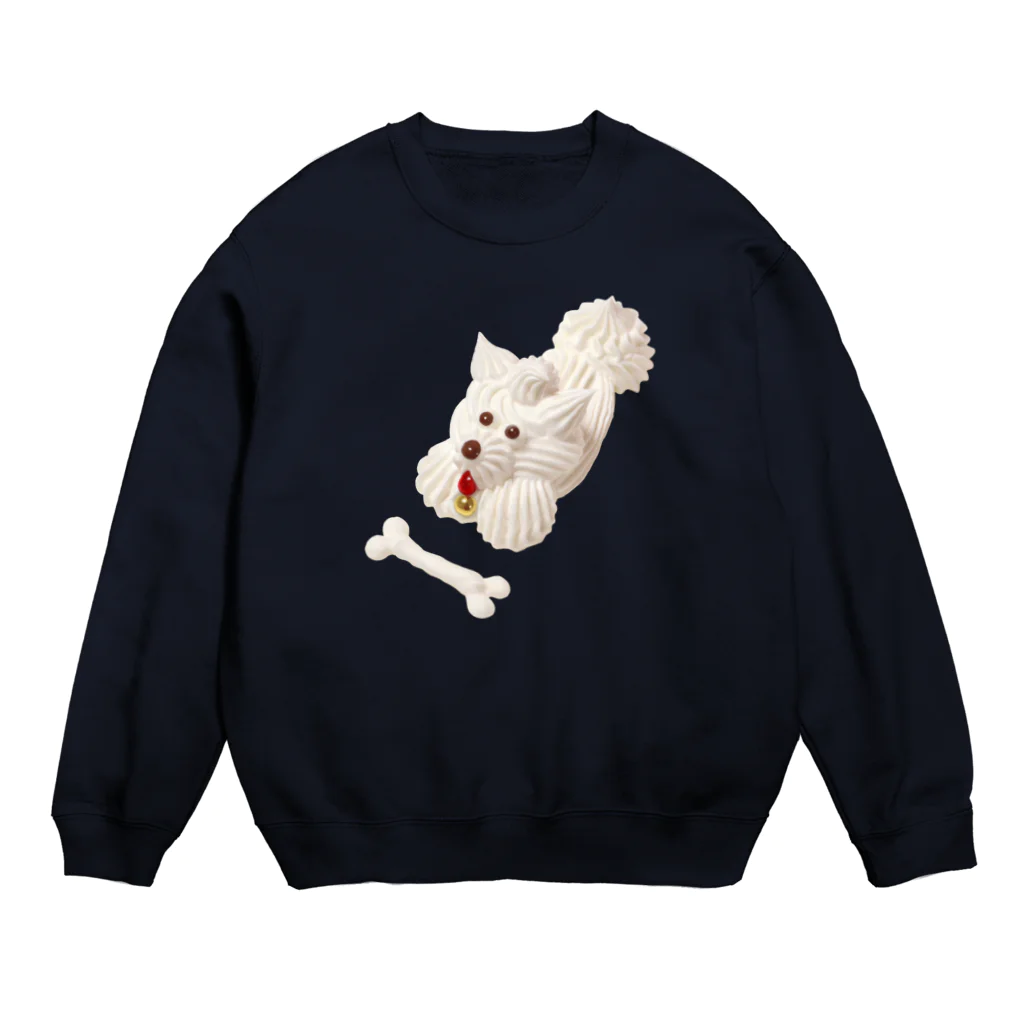 おまけ星の待てするクリーム犬 Crew Neck Sweatshirt