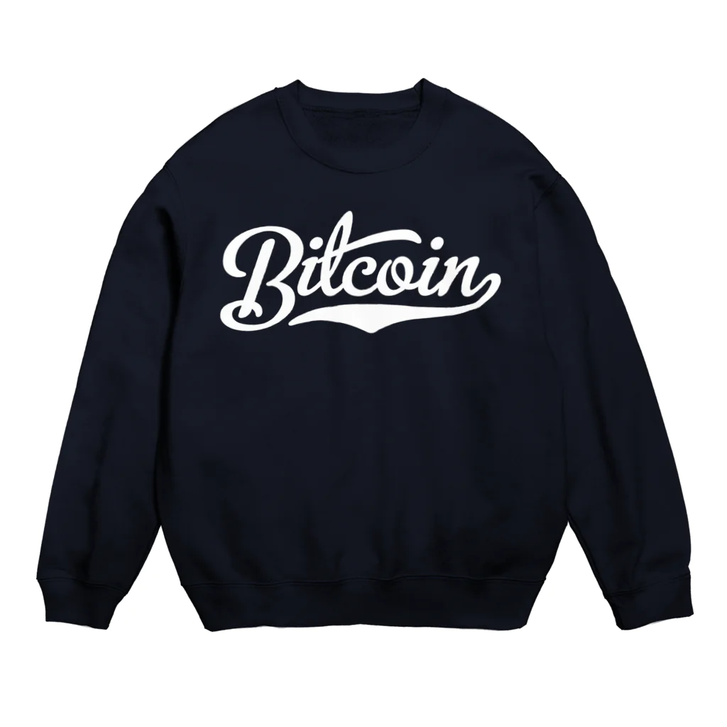 TROPiCALViBESのbitcoin #1 white font Crew Neck Sweatshirt