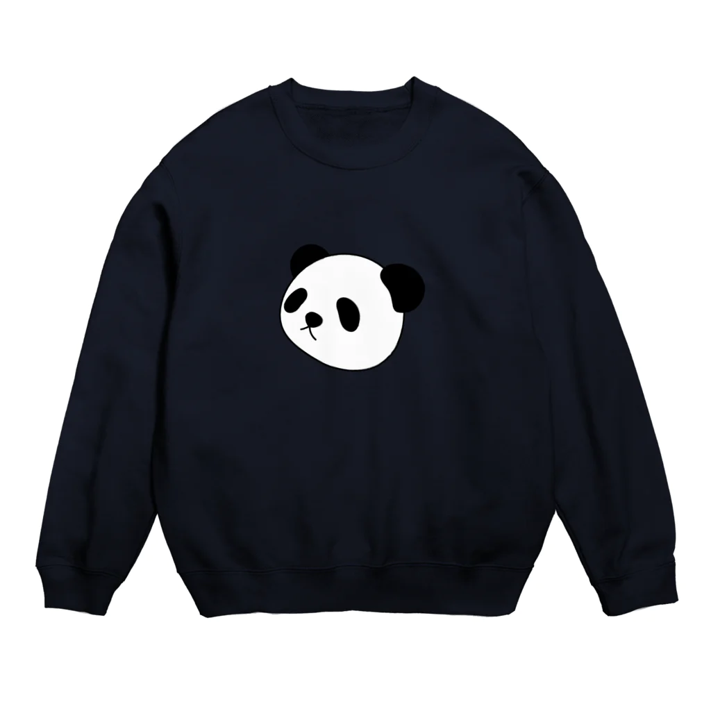 こはるのちょっと横向きパンダくん Crew Neck Sweatshirt