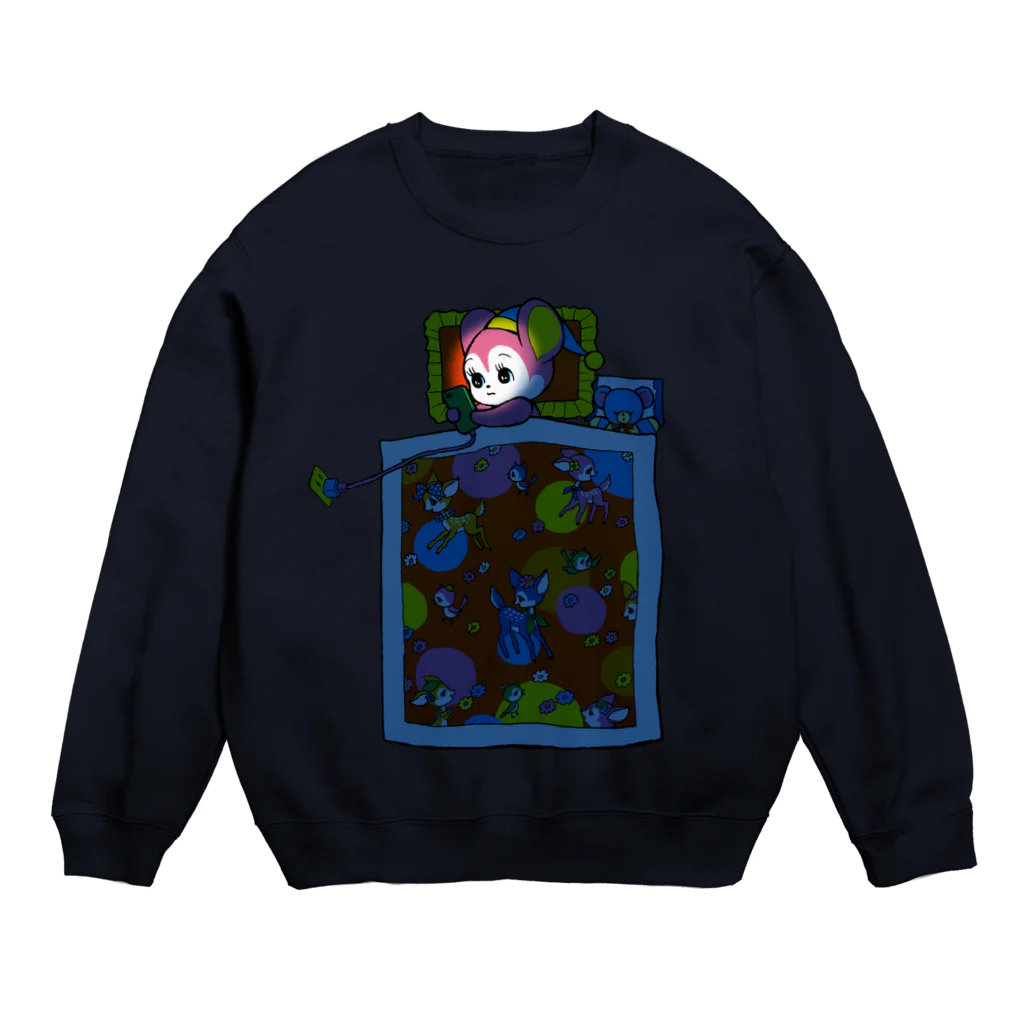 おまけ星のくらやみスマホ依存 Crew Neck Sweatshirt