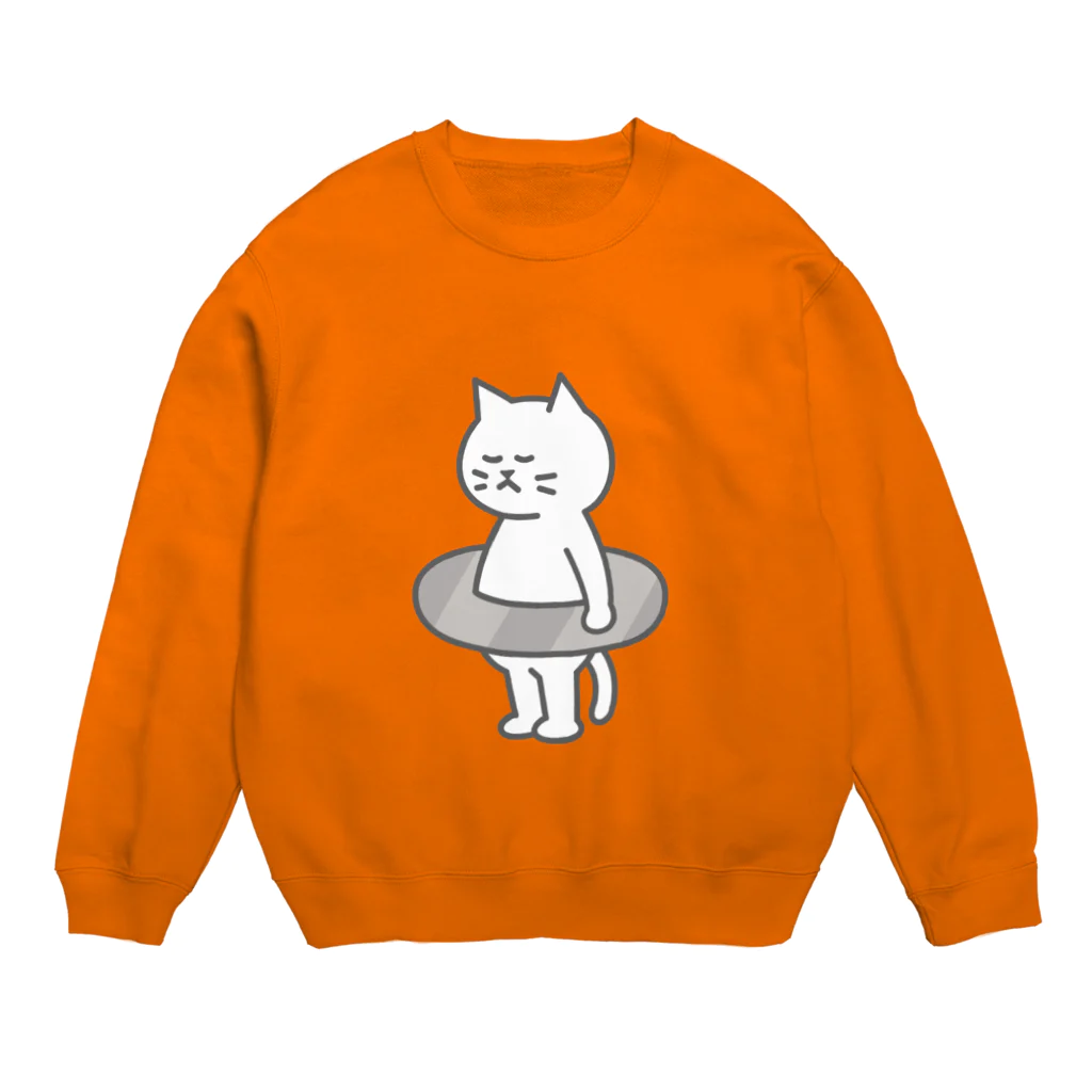 KAWAGOE GRAPHICSのプールが苦手な猫 Crew Neck Sweatshirt