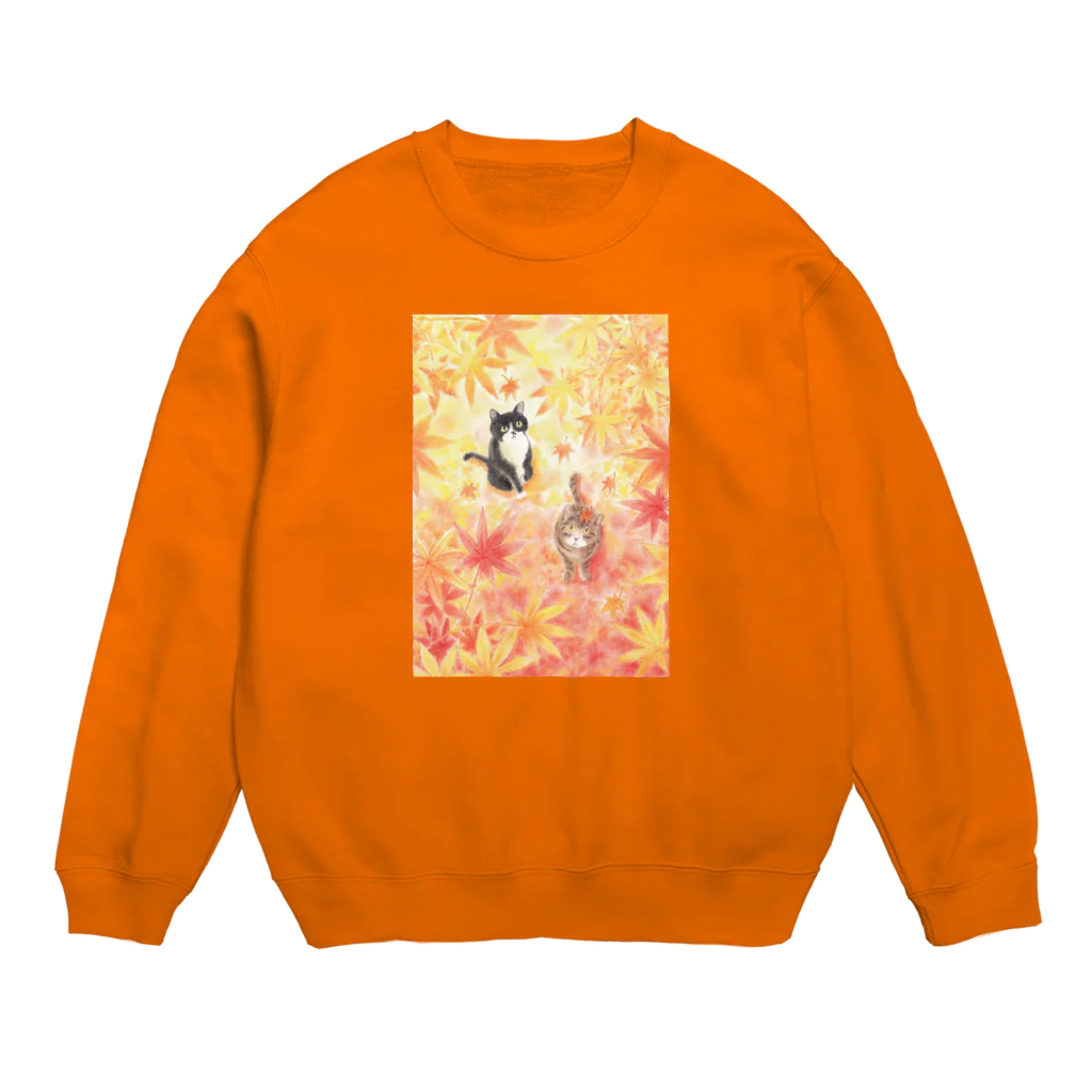 Ａｔｅｌｉｅｒ　Ｈｅｕｒｅｕｘのトロとクロの紅葉狩り Crew Neck Sweatshirt