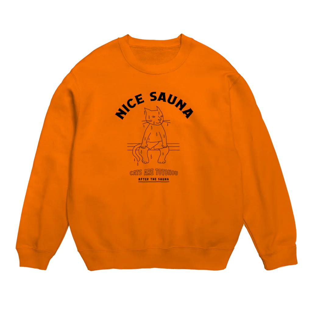 LONESOME TYPE ススのナイスサウナ（猫） Crew Neck Sweatshirt