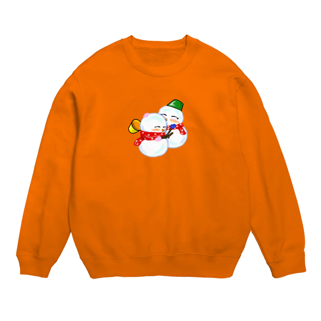 ララちゃんshopの雪だるちゃん Crew Neck Sweatshirt