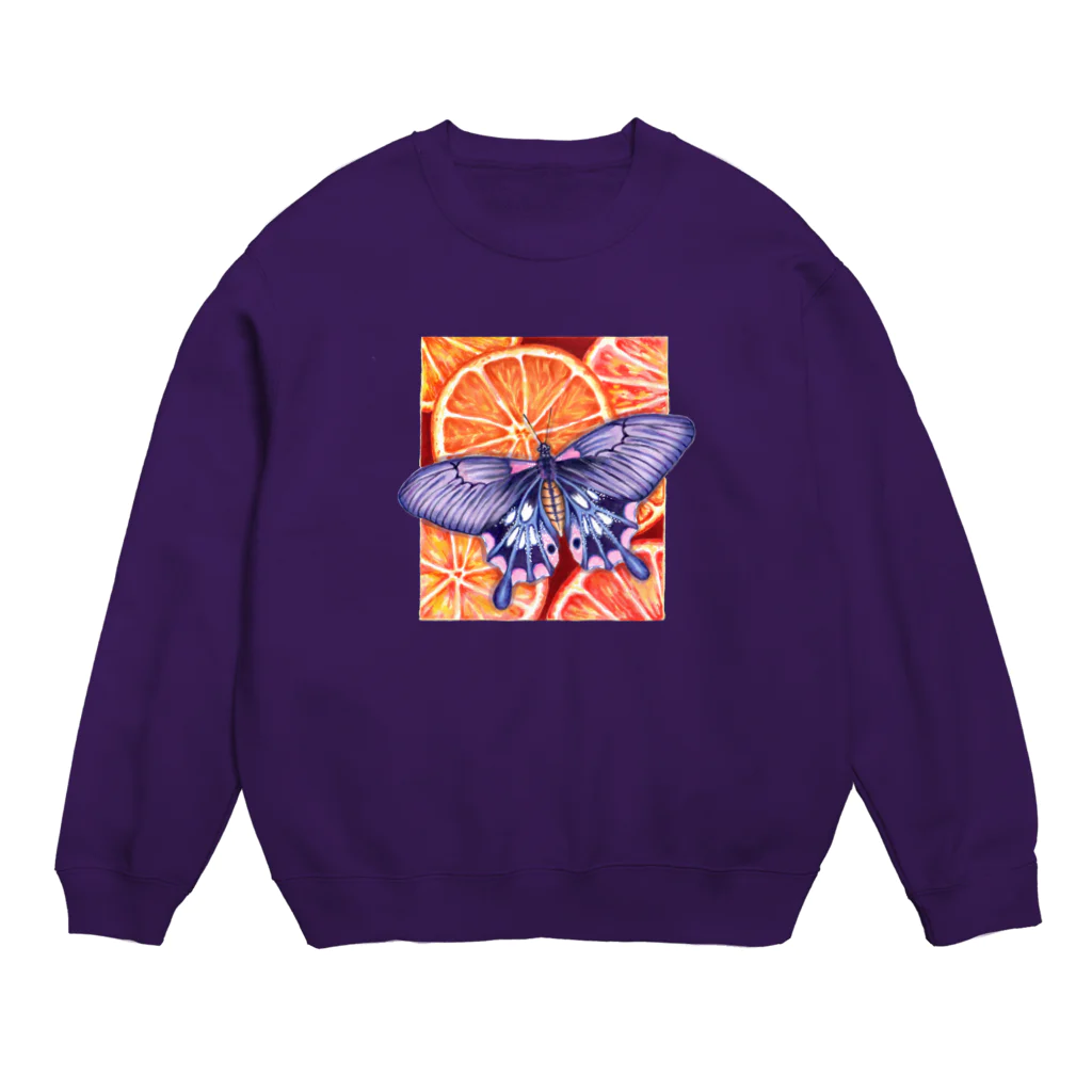 Jennya/イラストのフルーツアドベンチャー🦋 Crew Neck Sweatshirt