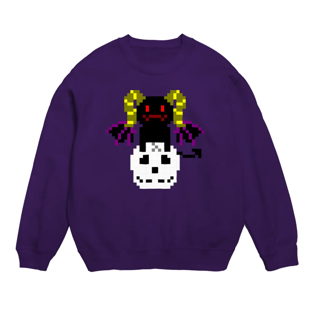 ナチュラルサトシのめへの悪魔と髑髏 Crew Neck Sweatshirt