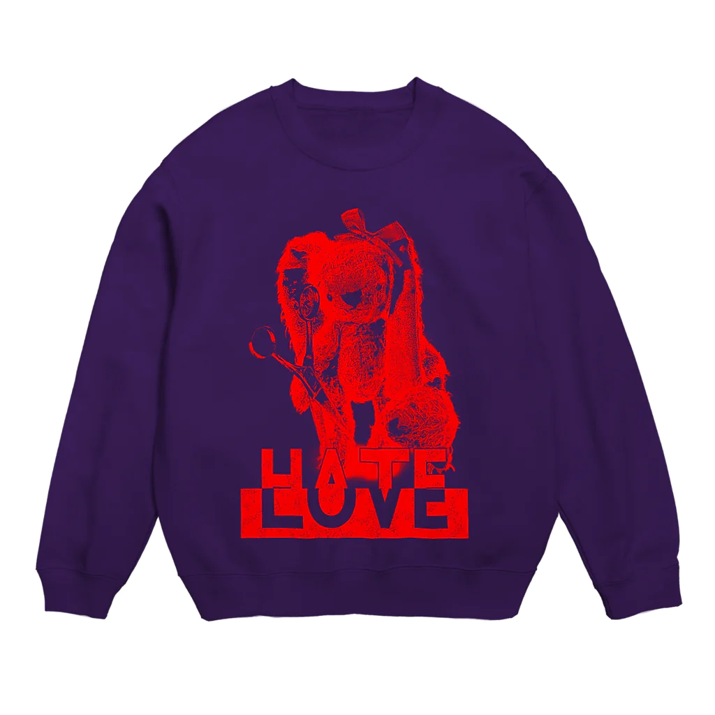 眞人のLOVE HATE Crew Neck Sweatshirt