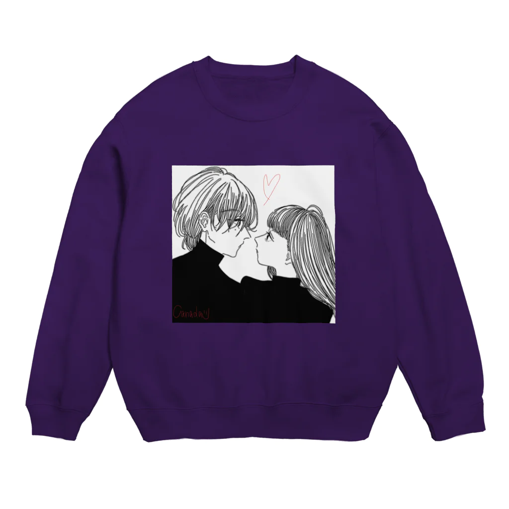 Canadaのスタイリッシュ・ラブロマンス Crew Neck Sweatshirt