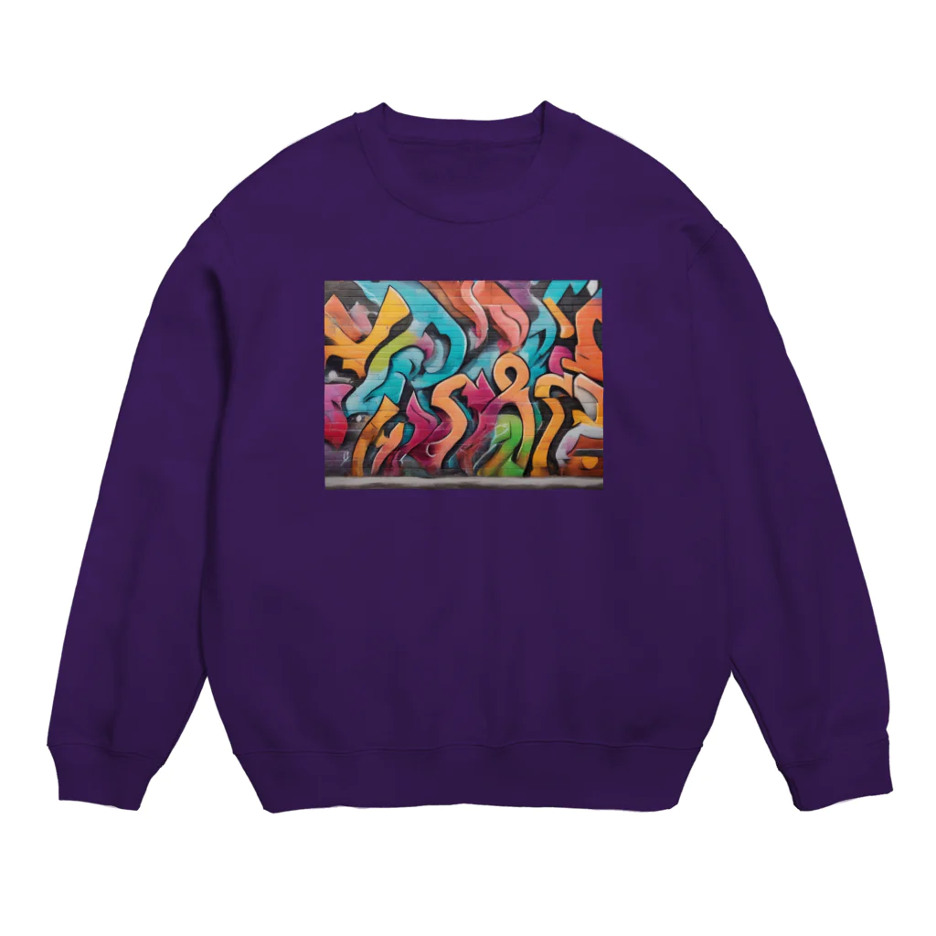 テフラんずのサイケデリックアート Crew Neck Sweatshirt