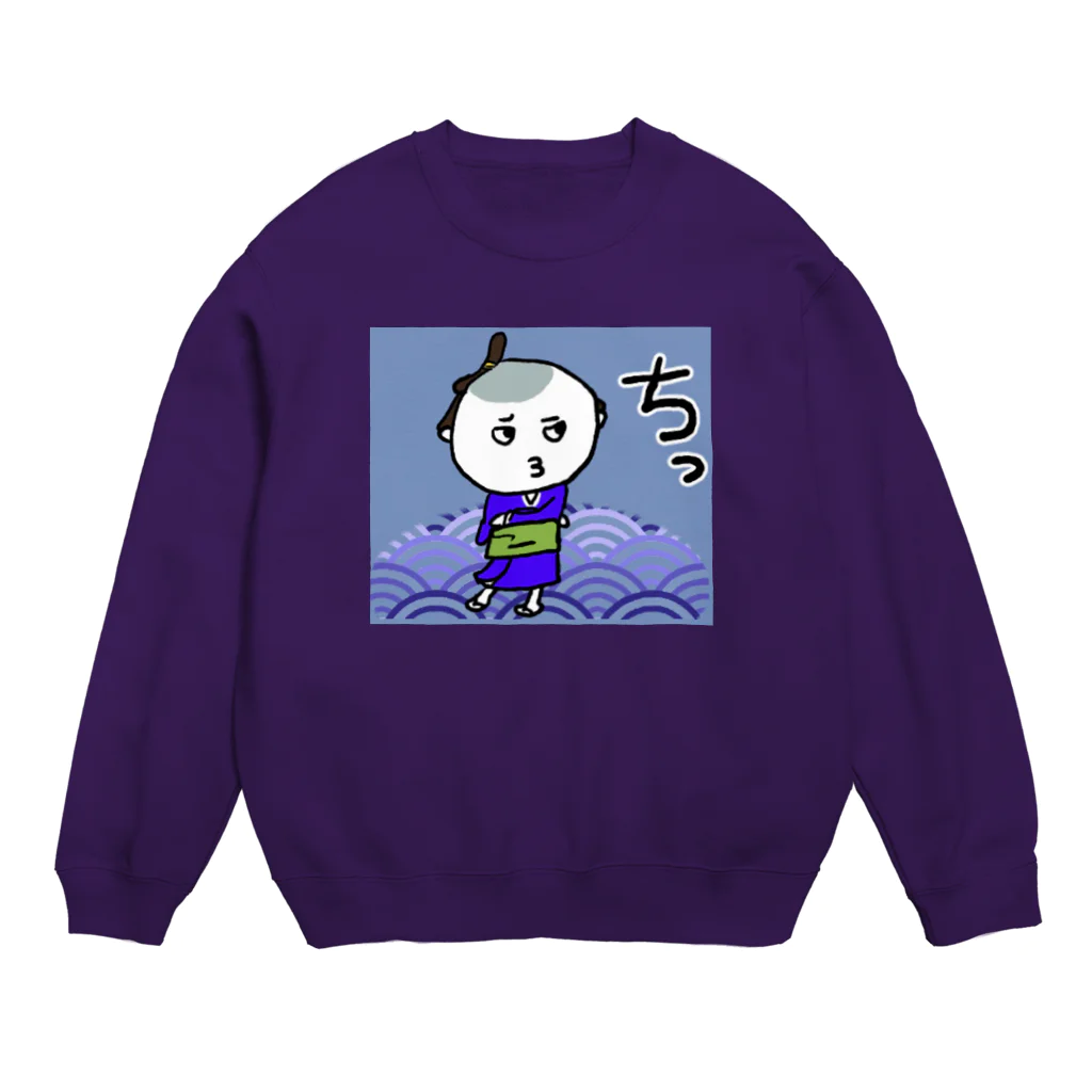 MedicalKUNのお侍ちゃん、舌打ちの巻。 Crew Neck Sweatshirt