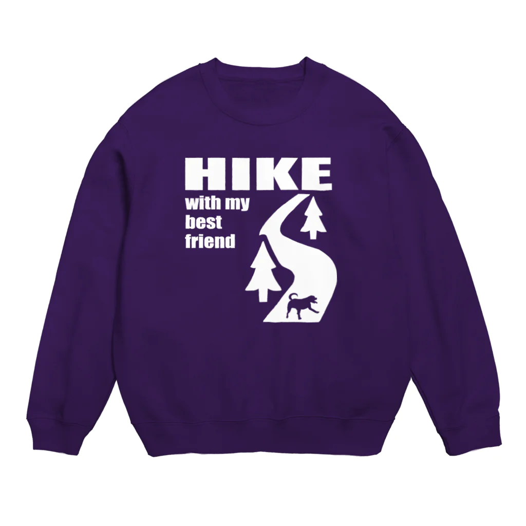 too muchの人間用のHIKE白 Crew Neck Sweatshirt