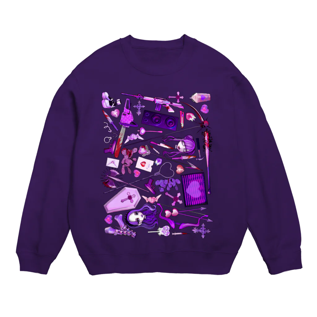 MEAの死因ちゃん Crew Neck Sweatshirt