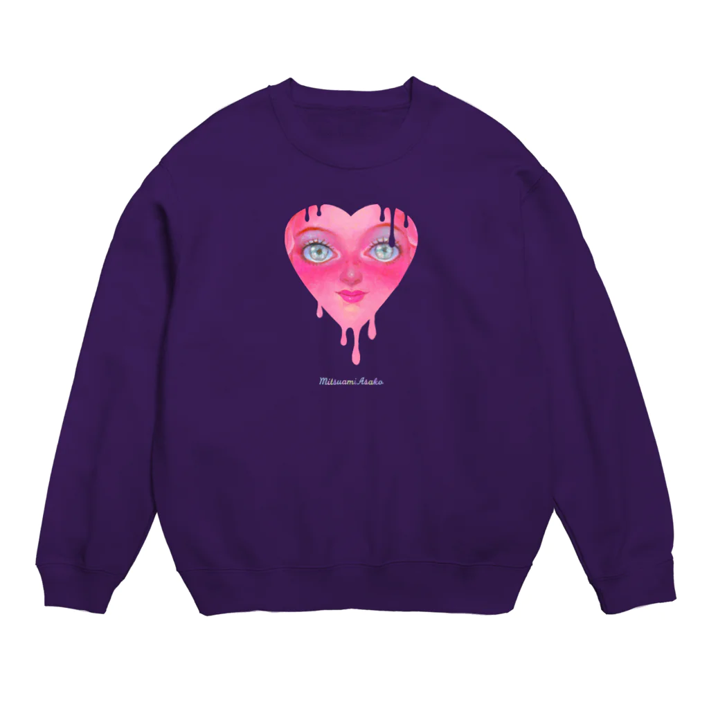 みつあみあさこの31日の夢(♡) Crew Neck Sweatshirt