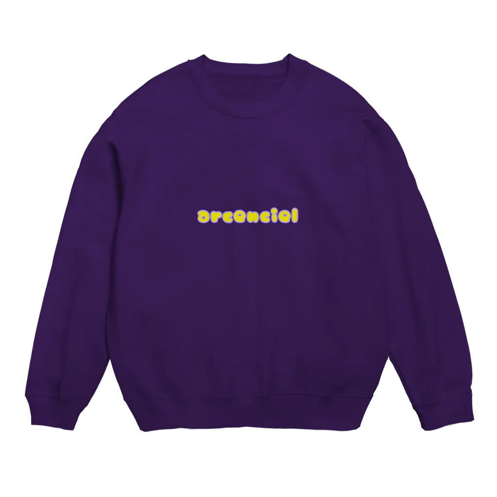 arcenciel@officialのロゴスウェット/パープル Crew Neck Sweatshirt