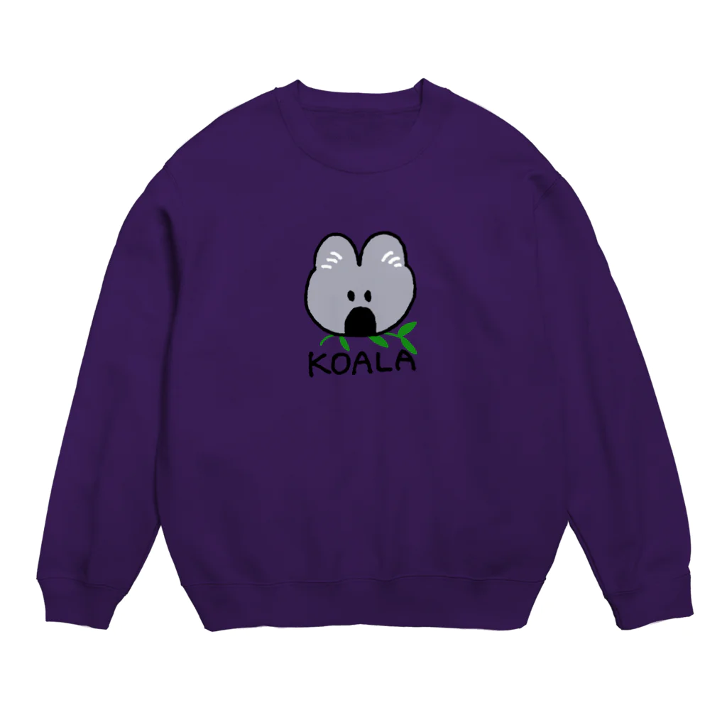 あめ屋のもぐもぐコアラ Crew Neck Sweatshirt