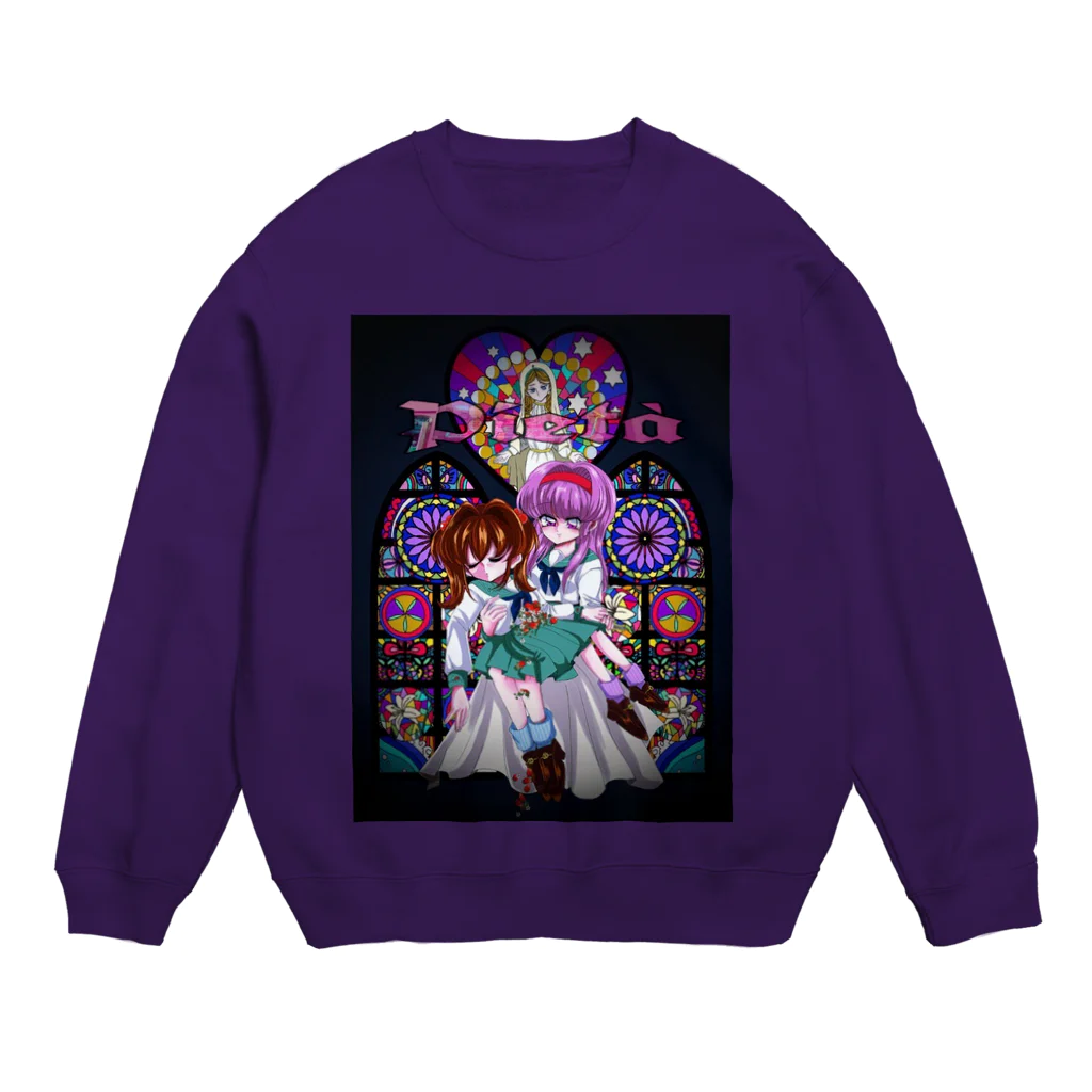 やまだマーケットのゆりゆり Crew Neck Sweatshirt