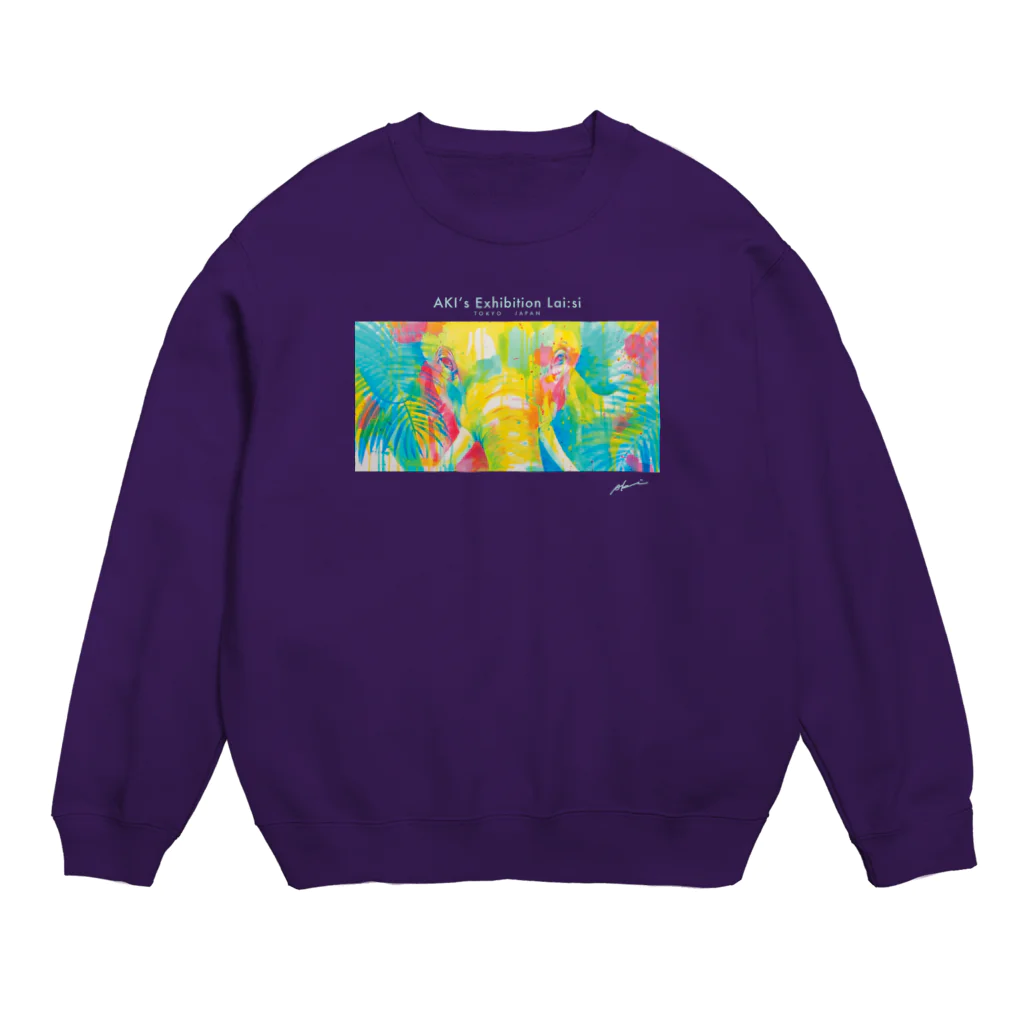 Akiss art ONLINE SHOPのあなたと見つめ合う Crew Neck Sweatshirt