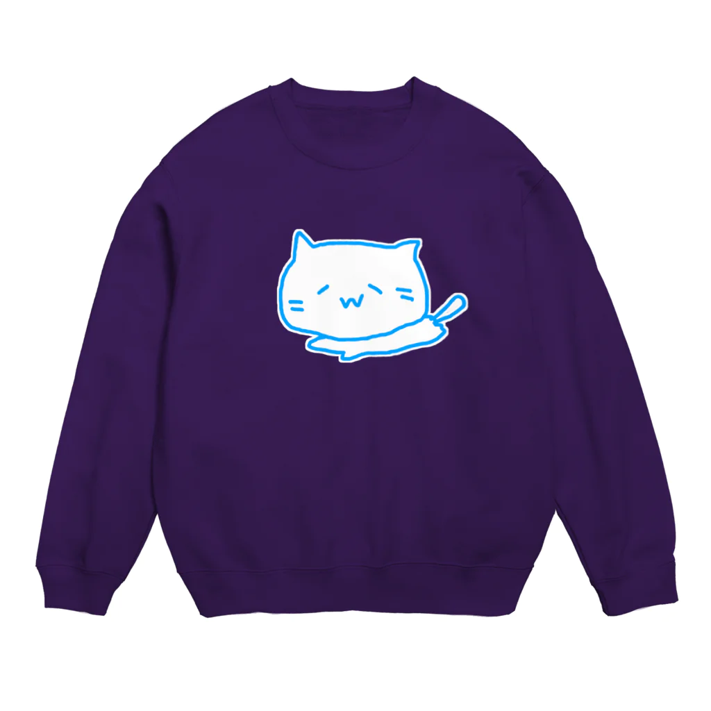 ぜつねこ屋(=^０ｗ０^=)のふにゃあ(´ω`)文字なし Crew Neck Sweatshirt