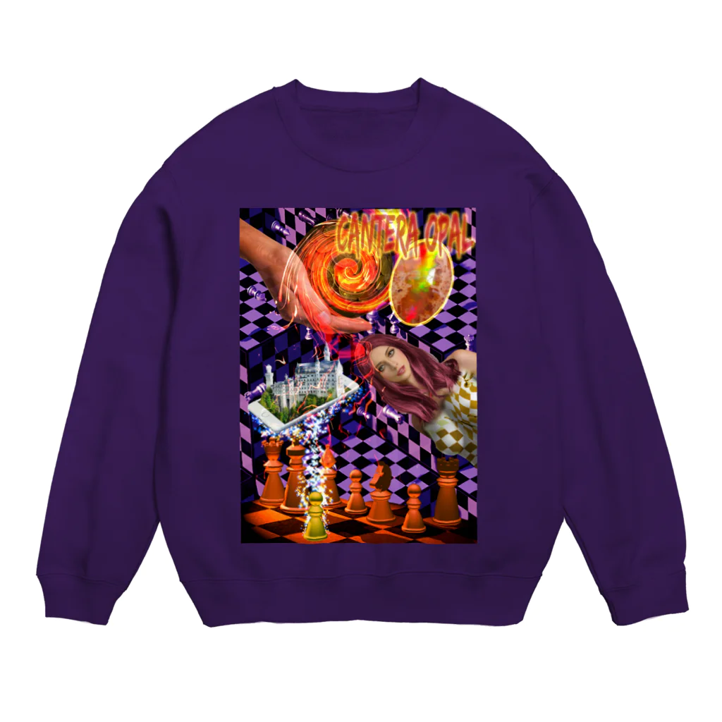 GECKO-SO-SINGのパワーストーン『カンテラオパール』 Crew Neck Sweatshirt