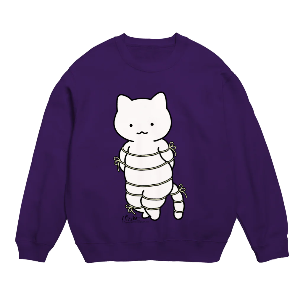 PygmyCat　suzuri店のボンレスニャン（カラー） Crew Neck Sweatshirt