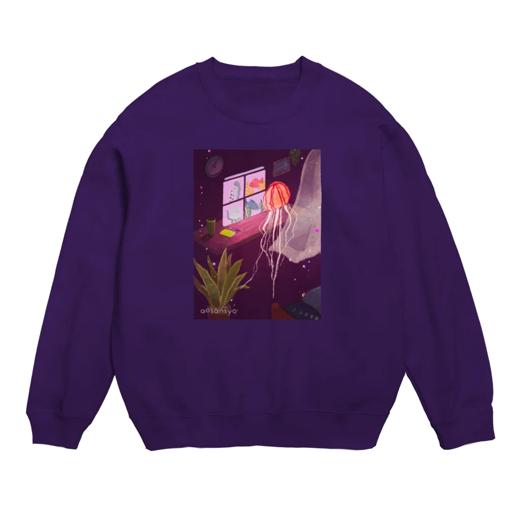 aosansyoの接続するアカクラゲ Just open the window(s) Crew Neck Sweatshirt