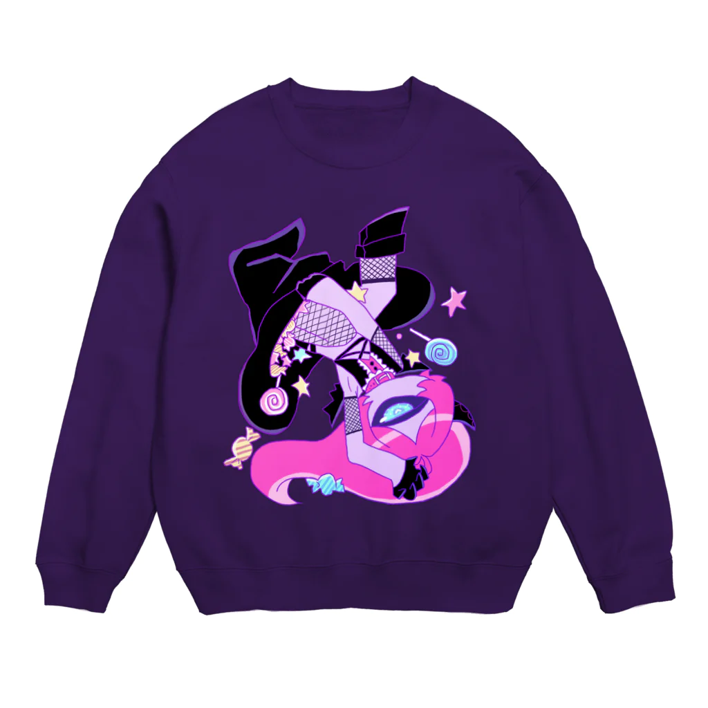 ころもやぎのハロ～こぎゃくまちゃんwin! Crew Neck Sweatshirt