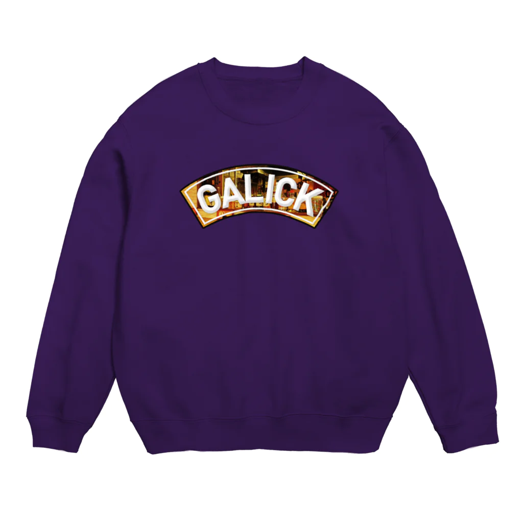 大衆バル Galickのアーチロゴ店内 Crew Neck Sweatshirt