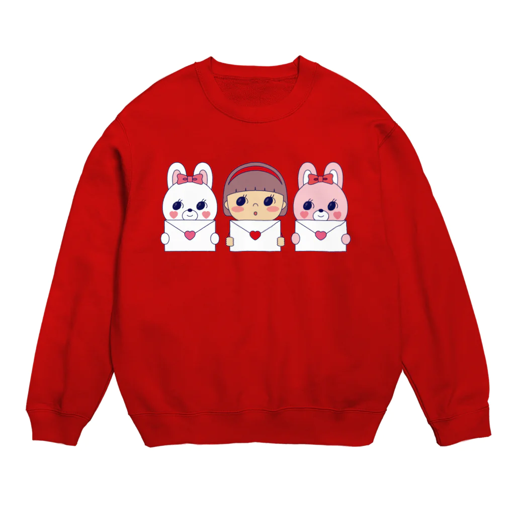 きっちゃんのときめきショップのラブレター(集合) Crew Neck Sweatshirt