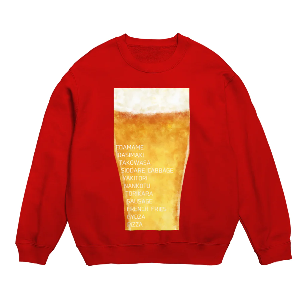 十姉妹のビールとメニュー Crew Neck Sweatshirt