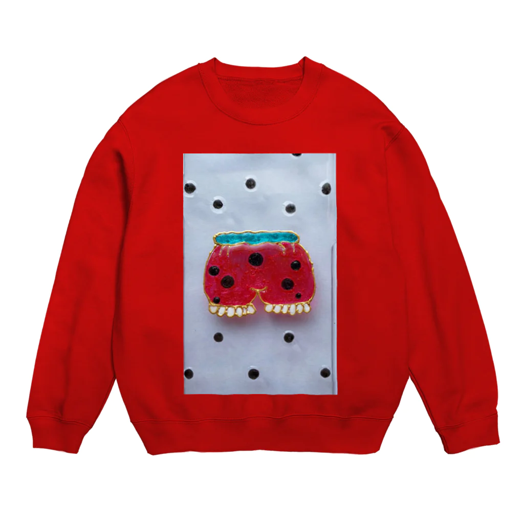 big-forestのすいか柄　ちょうちんパンツ柄 Crew Neck Sweatshirt