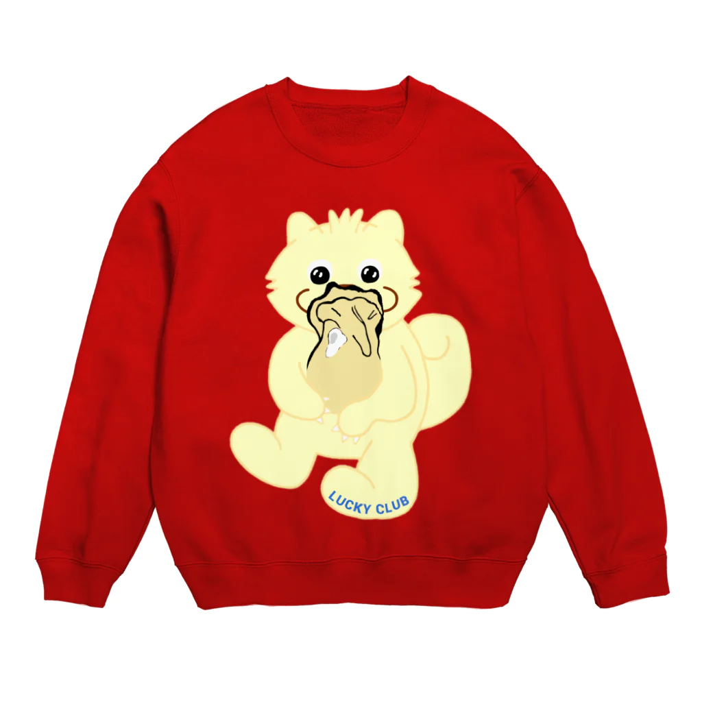 LUCKY CLUBの牡蠣ラッキーちゃん Crew Neck Sweatshirt