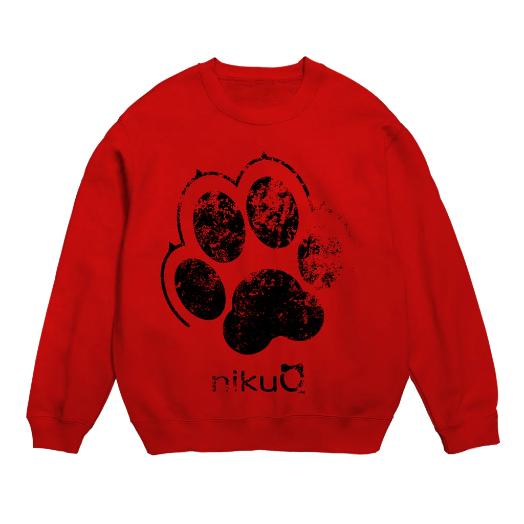 WebArtsの肉球をモチーフにしたオリジナルブランド「nikuQ」（犬タイプ）です Crew Neck Sweatshirt