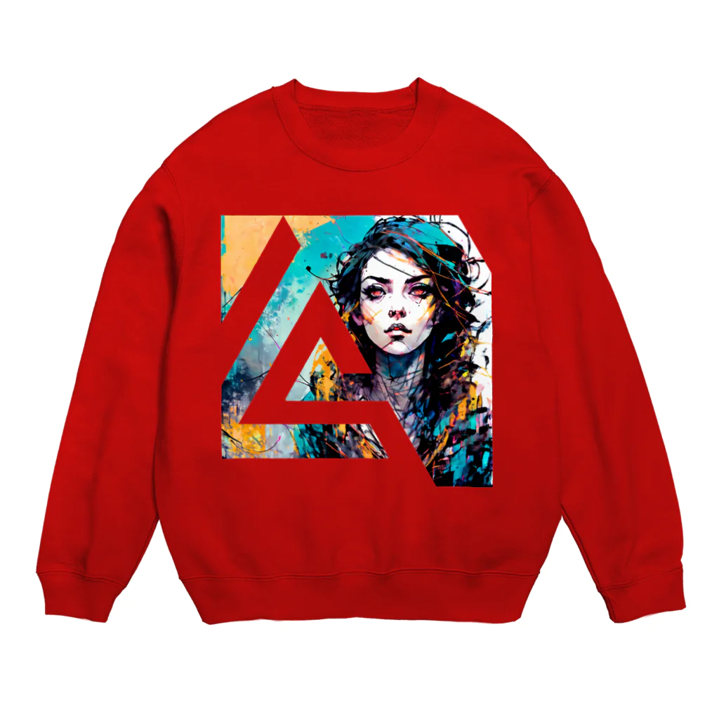 WA-TA craftのRED_EYES Crew Neck Sweatshirt