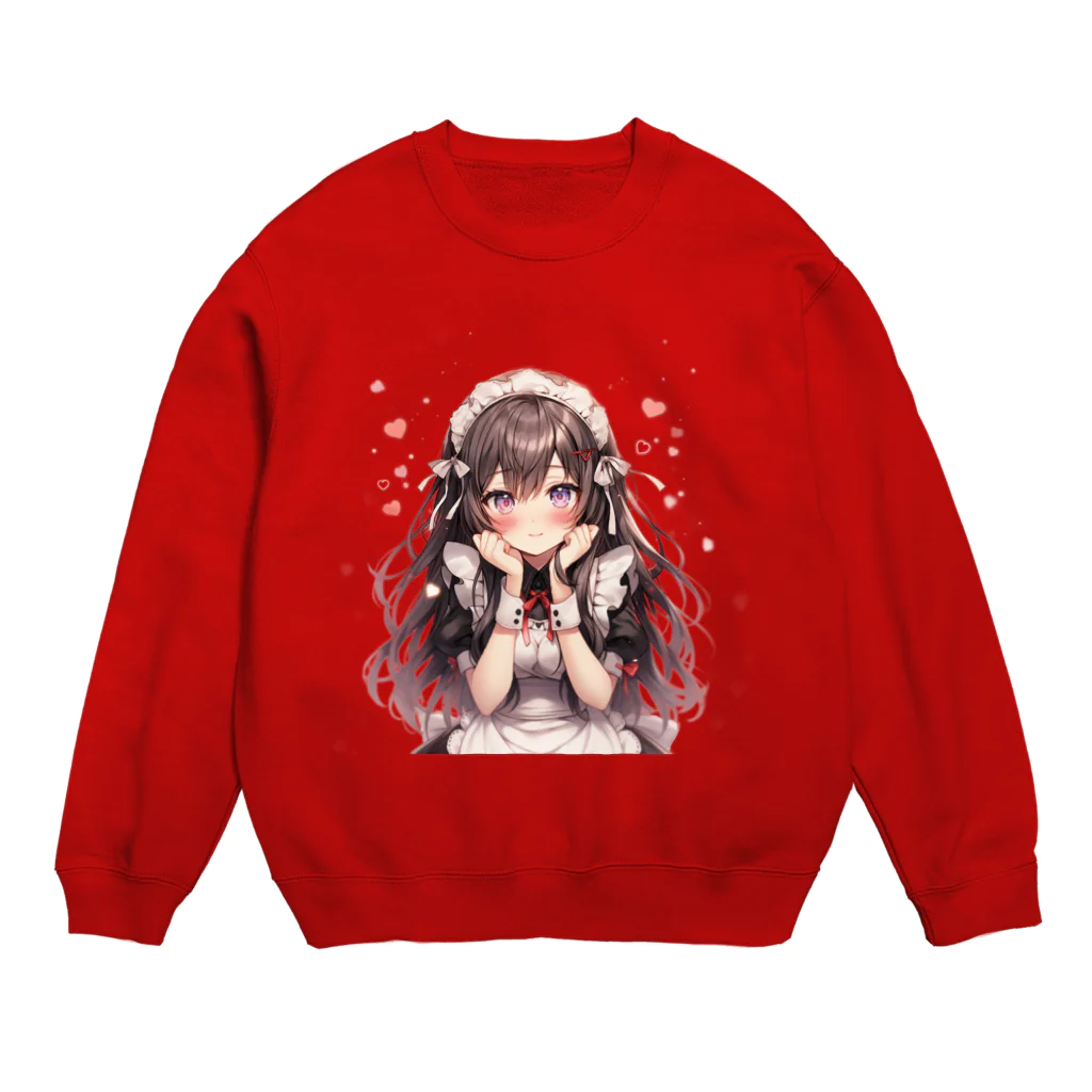 StellaのAIメイドカフェ　ジュンちゃん Crew Neck Sweatshirt