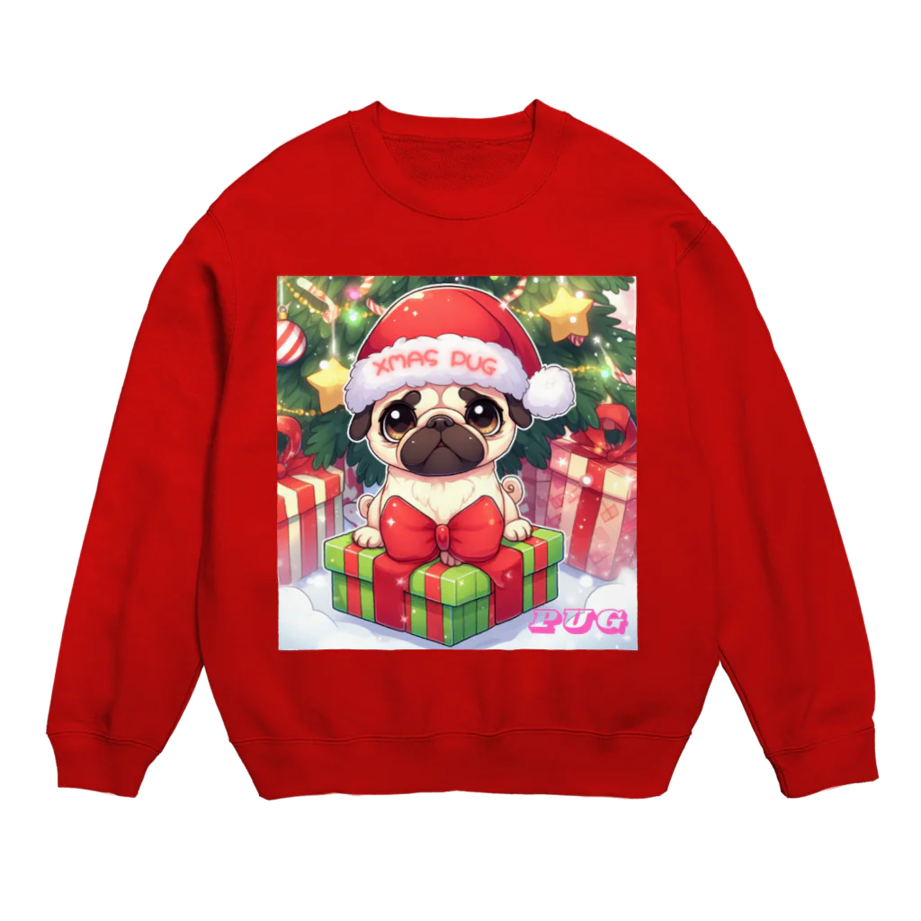 furebuhi　clubのXmas PUG Crew Neck Sweatshirt