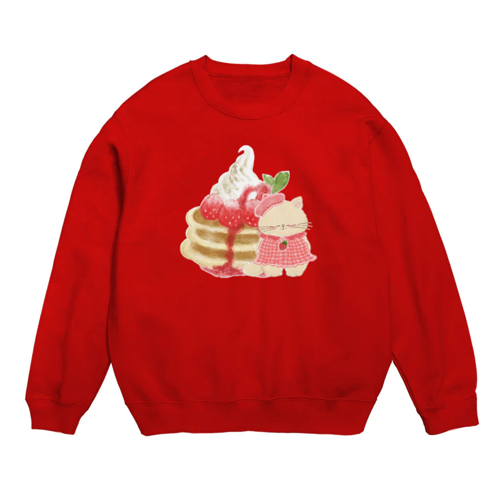 coeur.yu（クードットユー）のプーミーちゃんといちごのパンケーキ Crew Neck Sweatshirt