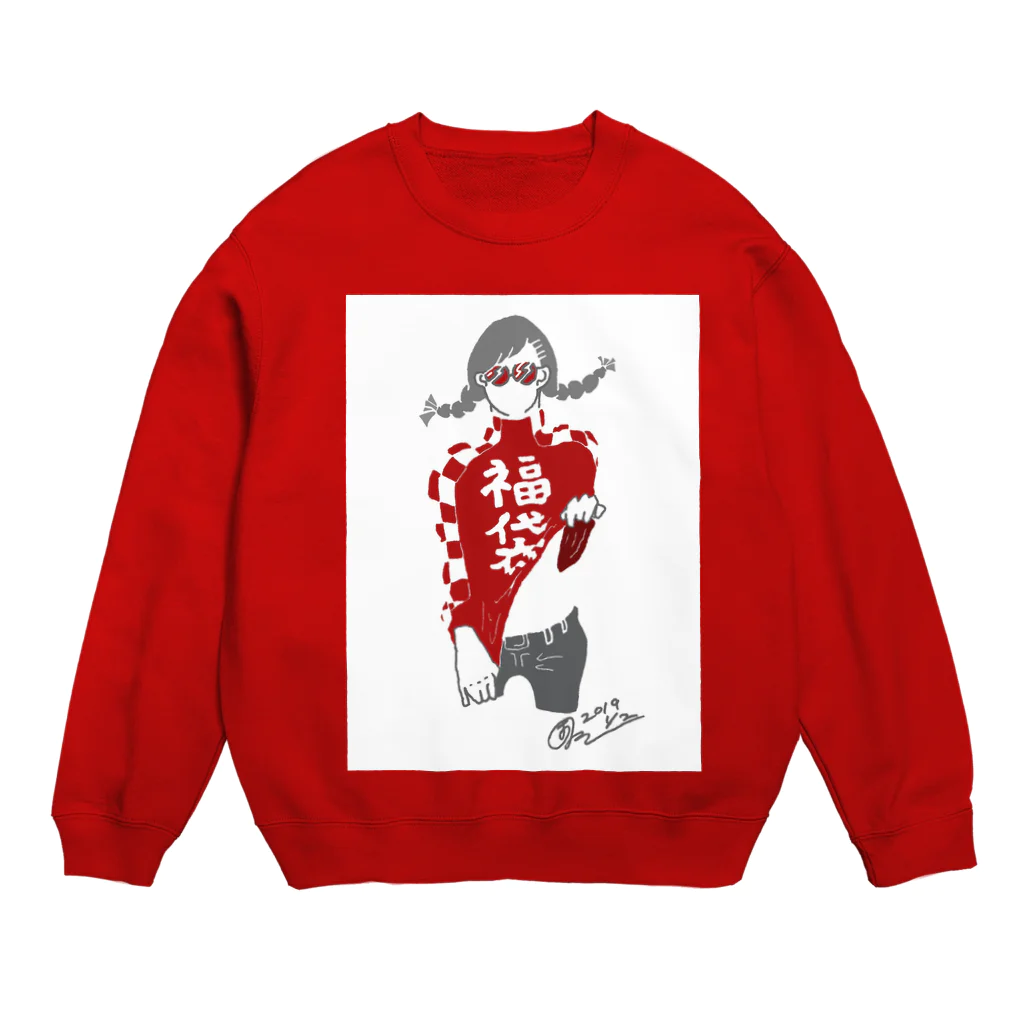 NATSUYUKIの福袋ガール Crew Neck Sweatshirt