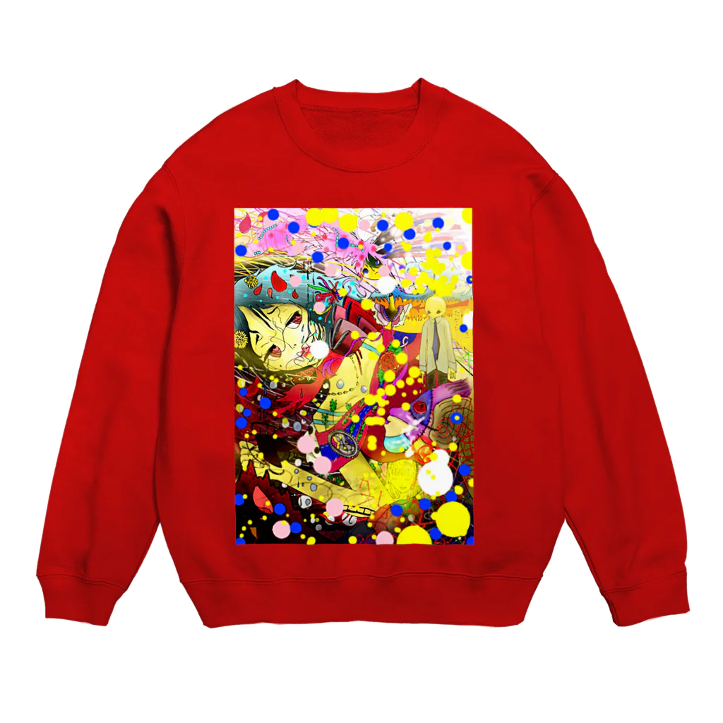 ジェリー冴子の虹色のあくむ Crew Neck Sweatshirt