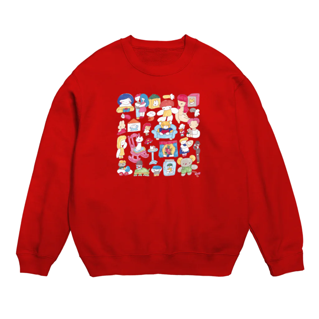 福田とおるの愛えとせとら Crew Neck Sweatshirt