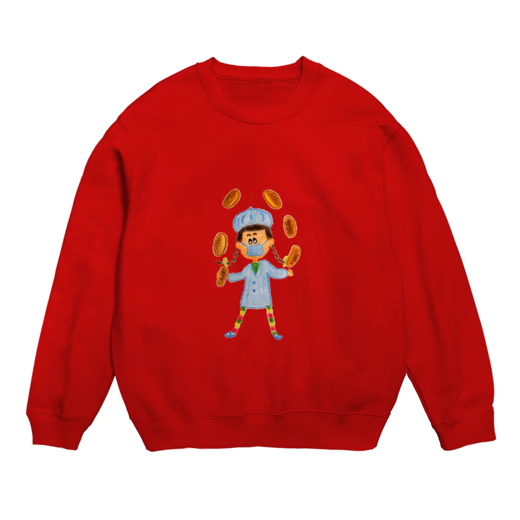 🌛歌月🌜の給食当番 コッペパン編 Crew Neck Sweatshirt