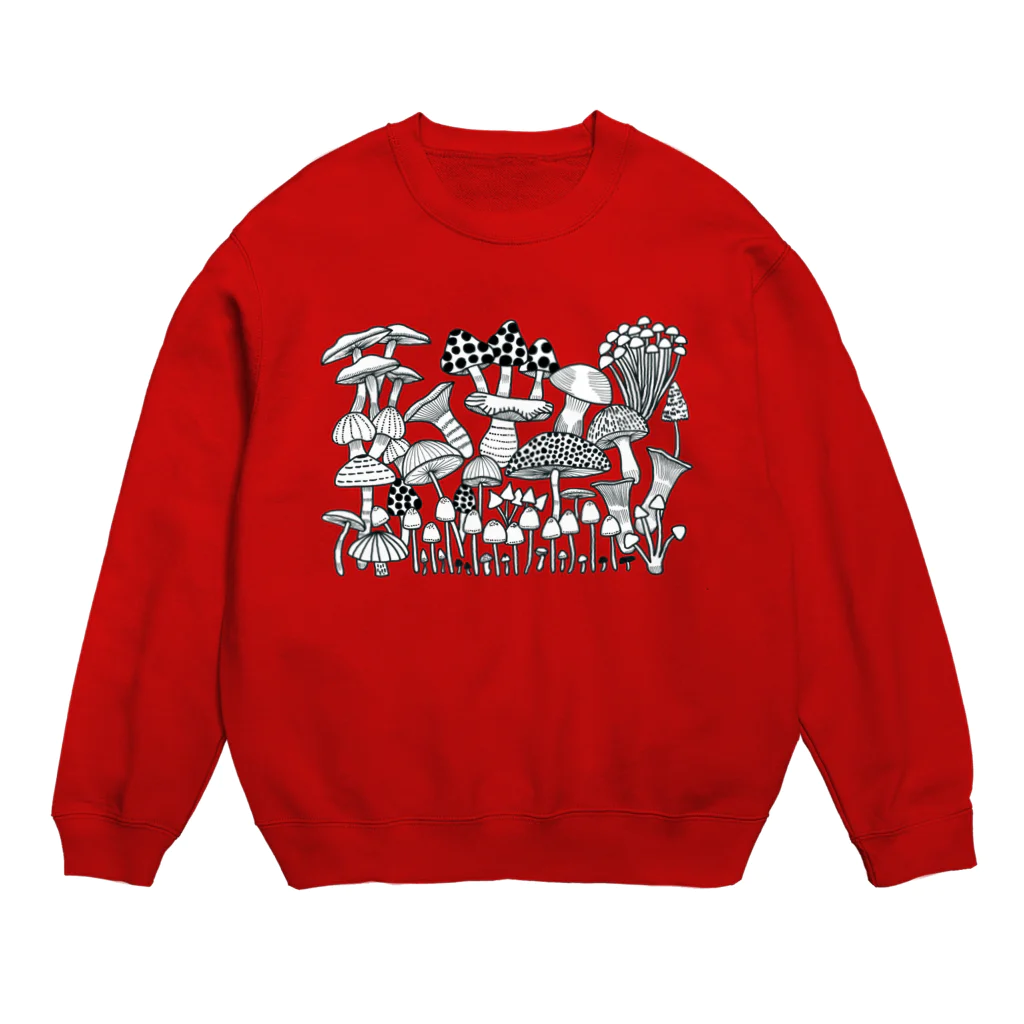 井上フヂヲのきのこ大会 Crew Neck Sweatshirt