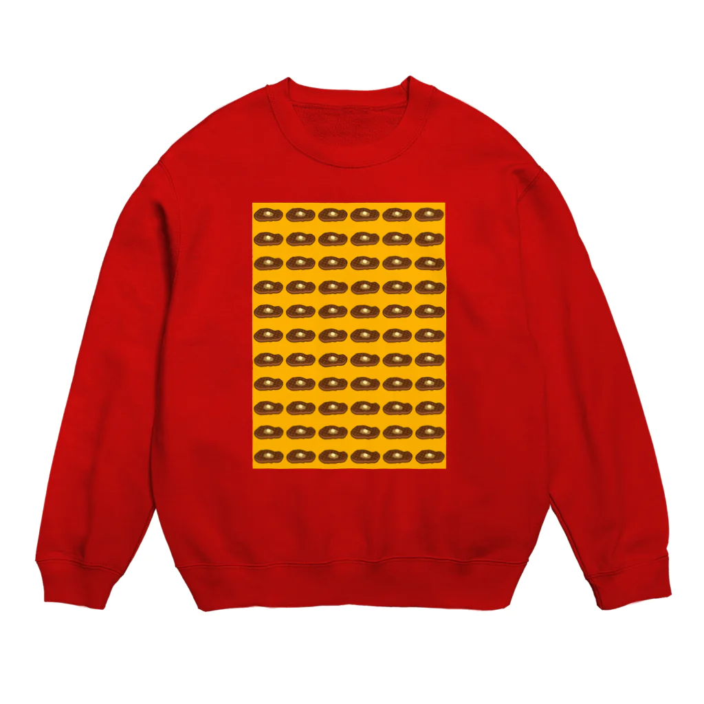 AMADAIのステーキ・橙バージョン Crew Neck Sweatshirt