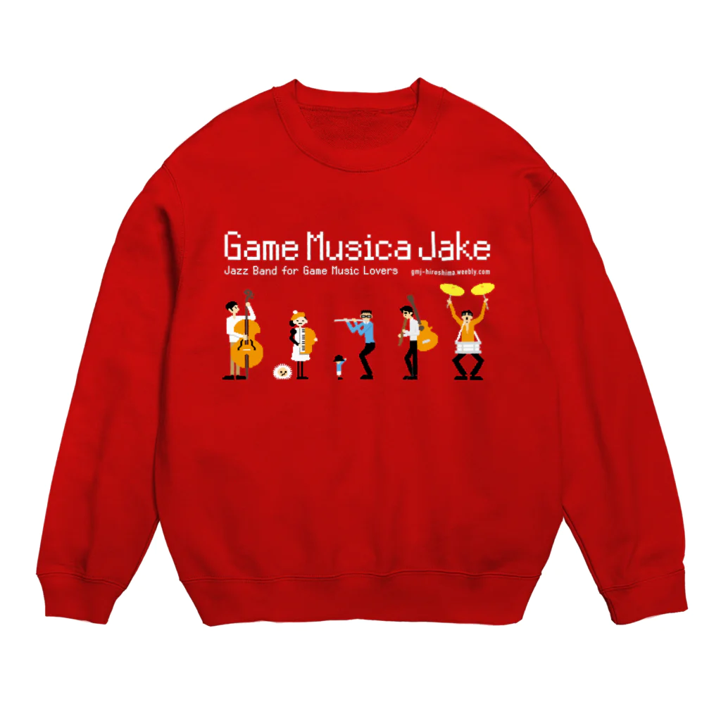 Game Musica JakeのGame Musica Jake メインイラスト Crew Neck Sweatshirt